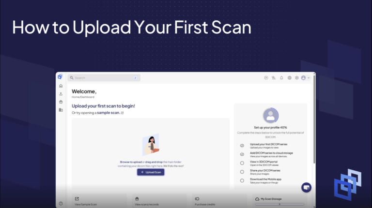 How to Upload Your First Scan